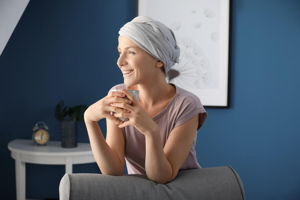 kobieta po chemioterapii